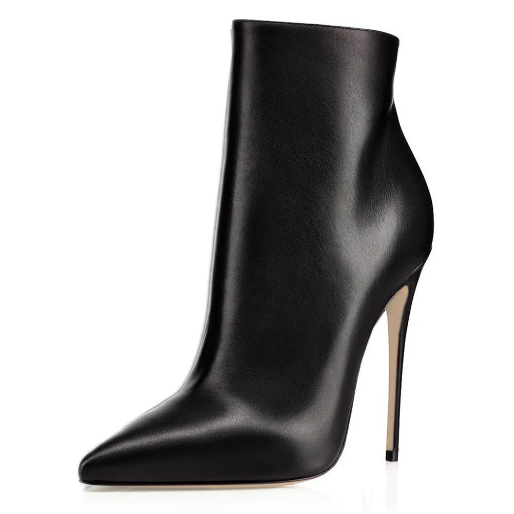 Women's  Ankle Boots Closed Pointed Toe Stilettos  Booties-MERUMOTE