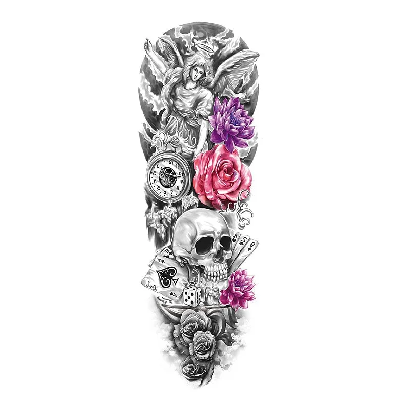 Temporary Fake Tattoo Butterfly For Woman Fashion Women Girl Temporary Paper Sticker Flower Fake Tattoo For Women Waterproof