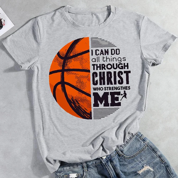 i can do all things through christ who strengthens me Round Neck T-shirt-0022158
