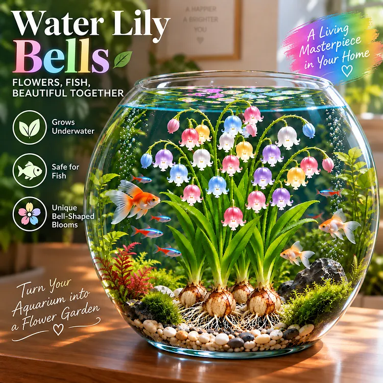 🌸 Water Lily Bells &ndash; Colorful Underwater Flower Bulbs for Aquariums 🐠
