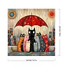 Framed Cat-Paint by Numbers Acrylic Painting 20*20cm(HOT)