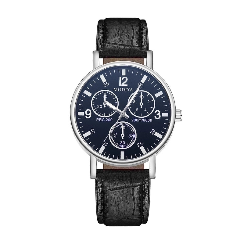 5 Pieces Casual Round Buckle Quartz Men’s Watches