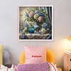 Flower Vase-14CT Stamped Cross Stitch 40*40cm tapestrymarket