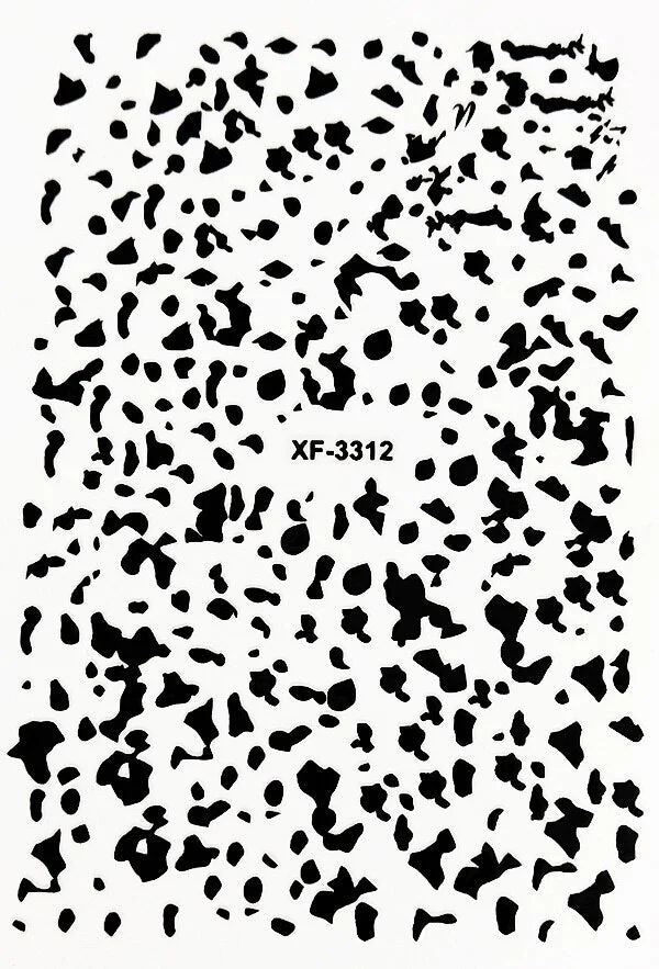 3D New Fashion Old English Font Manicure Design Black Nail Art Stickers Manicure Decal Stickers for Nails Decal Decoration-Nail Inspo