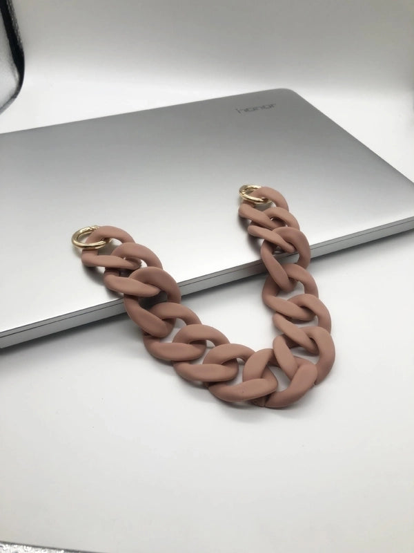 European And American Acrylic Chain Resin Rubber Hardware Acrylic Bag Chain Shoulder Strap Handmade Detachable Chain Women’s Bag