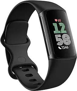 Fitbit Charge 6 Fitness Tracker with Google apps, Heart Rate on Exercise Equipment, 6-Months Premium Membership Included, GPS, Health Tools and More