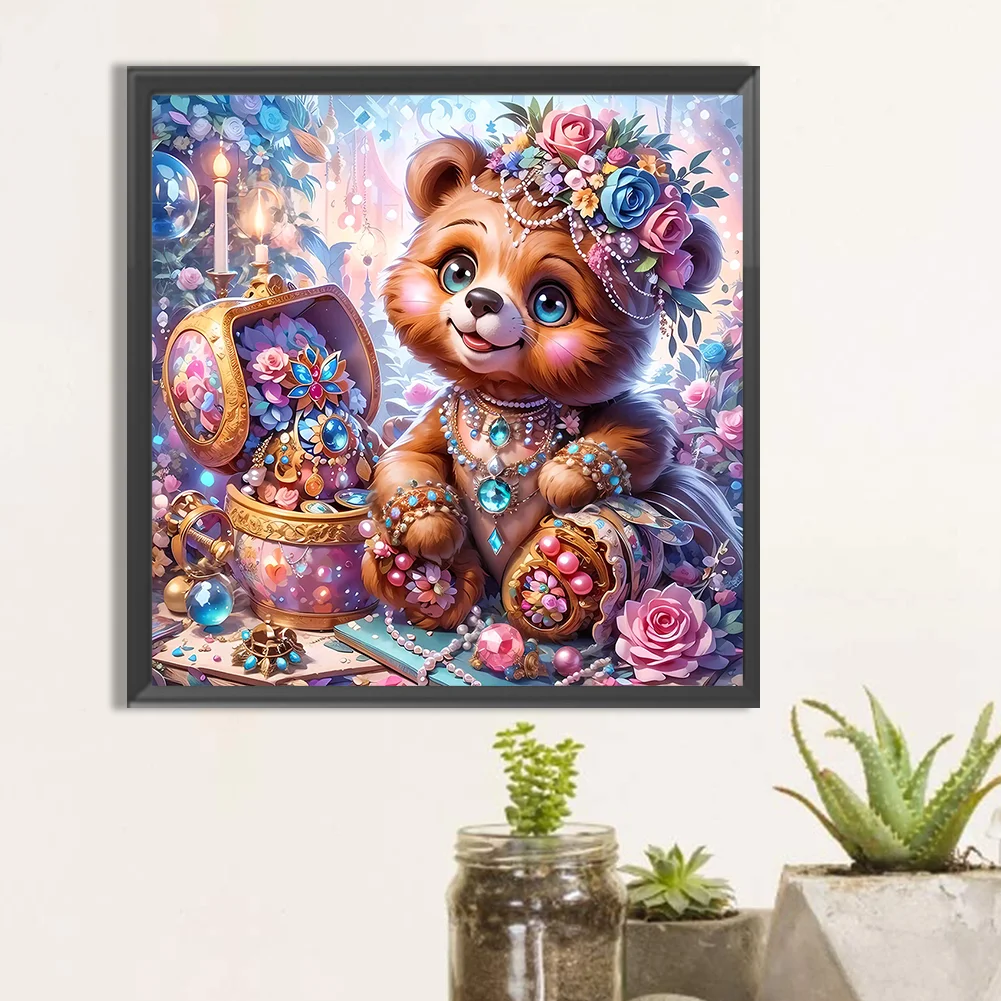 Full Round Diamond Painting 40*40cm - Bear