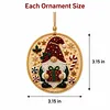 6pcs DIY Pearl Diamond Painting Christmas Tree Hanging Ornaments