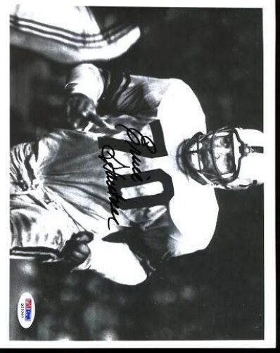 Ernie Stautner Steelers Hof Signed Psa/dna 8x10 Photo Poster painting Autograph Authentic