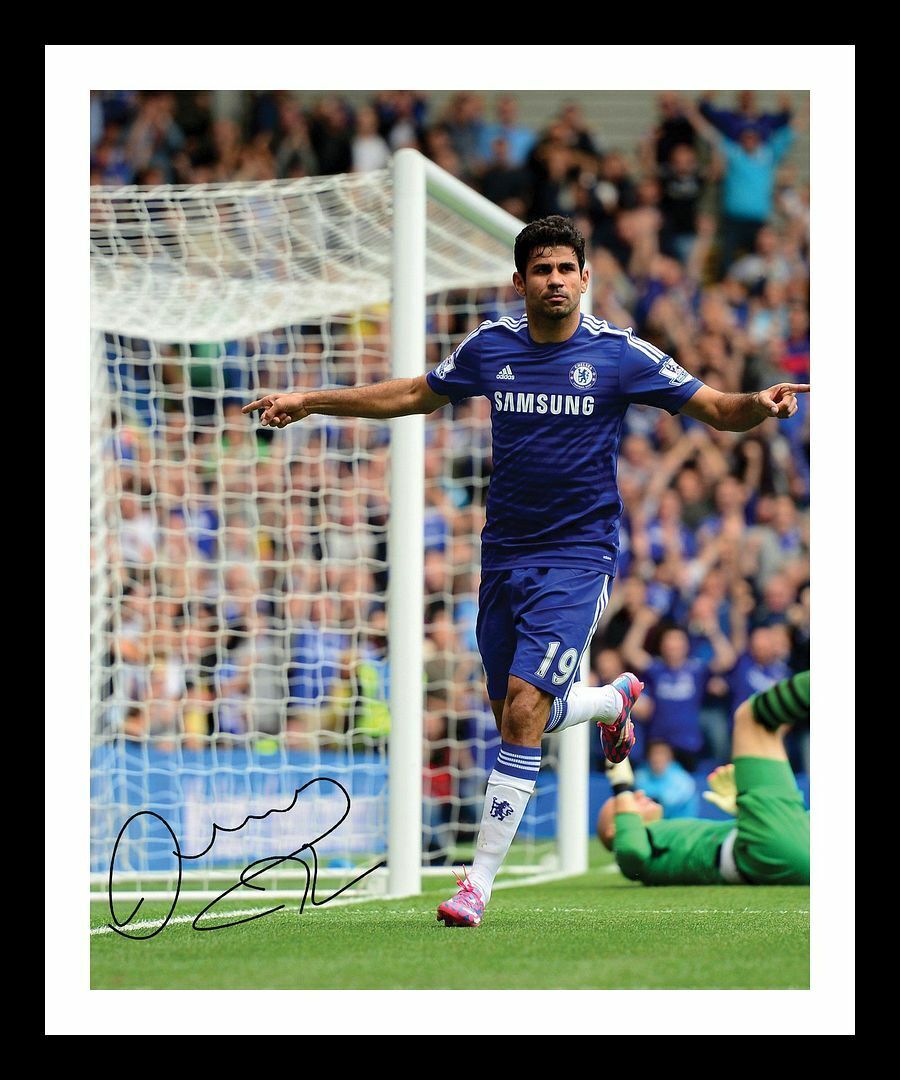 Diego Costa - Chelsea Autograph Signed & Framed Photo Poster painting