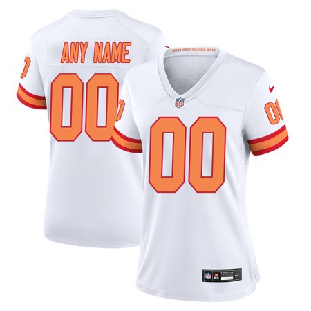 Women's '76 Tampa Bay Buccaneers Custom White Player Game Jersey
