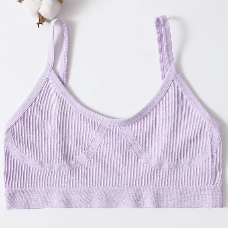Women Sexy Crop Tops Bra Tube Top Female Streetwear Bandeau Sleeveless Seamless Sports Bra Crop Top Camis Tee Top Basic Tank