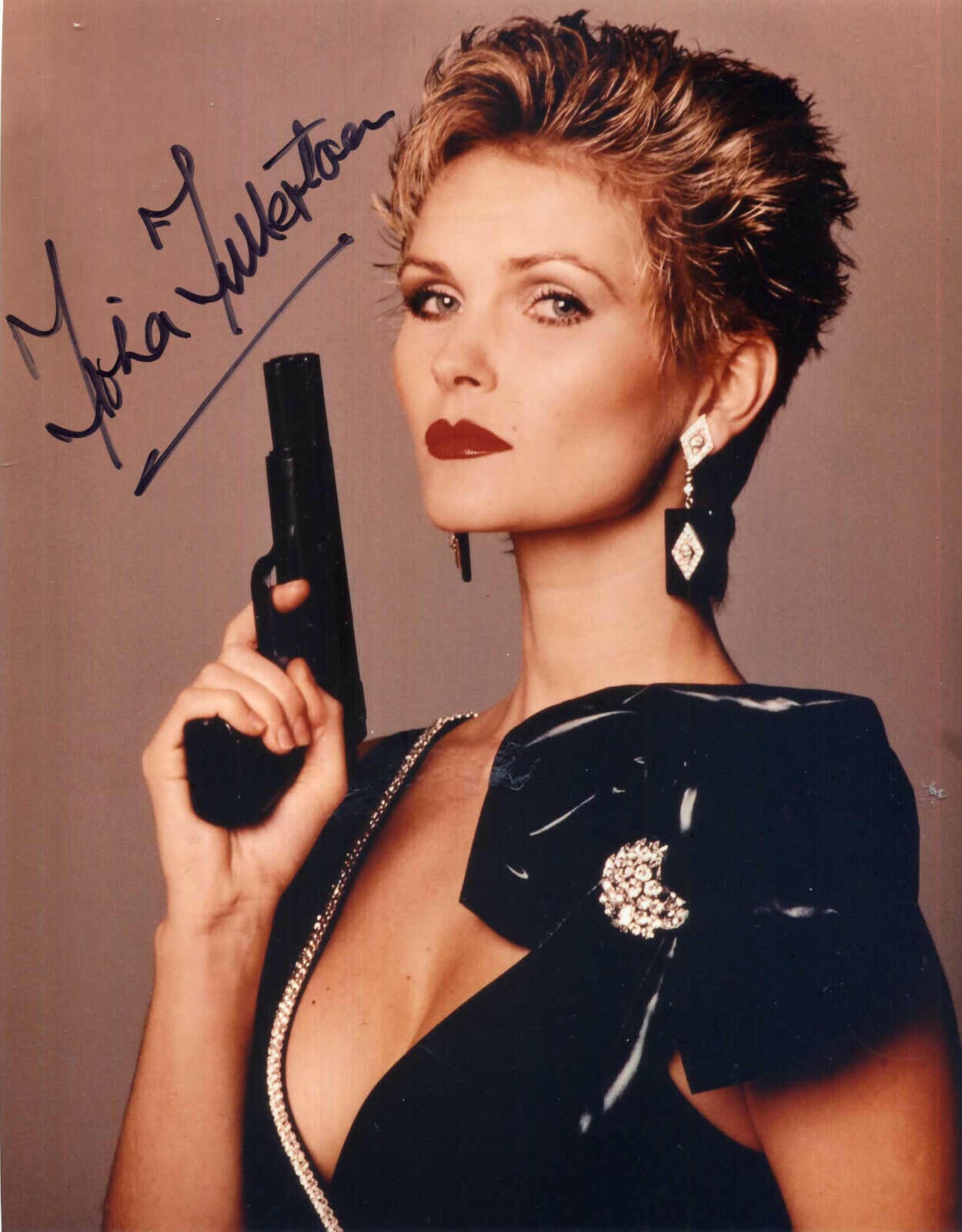 FIONA FULLERTON Signed Photo Poster paintinggraph - Actress / Model JAMES BOND - Preprint