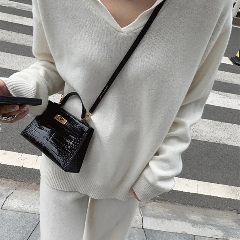 Casual Loose 2 Pieces Women Sweater Set Autumn Winter Sailor Collar Knitted Pullovers & Straight Pants 2022 Female Knitted Set