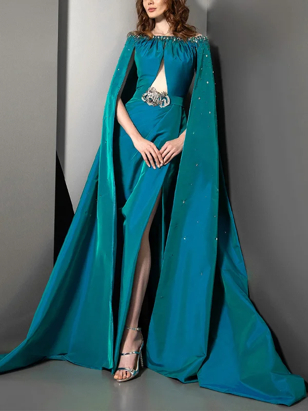 Off Shoulder Solid Color Maxi Dress