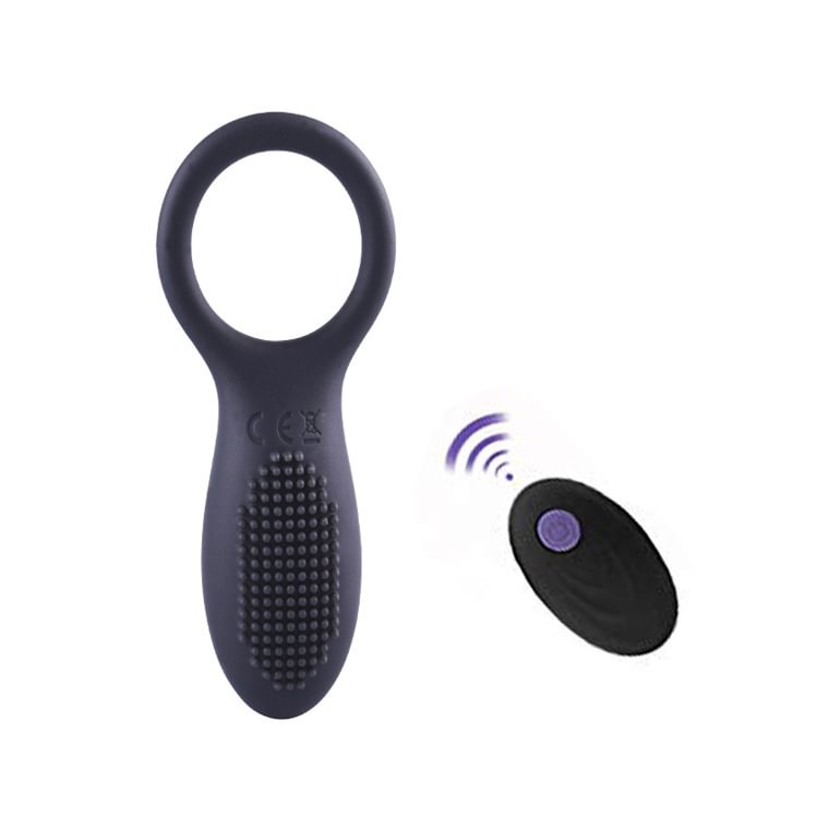 Wireless Remote Control Men's Silicone Vibration Ring