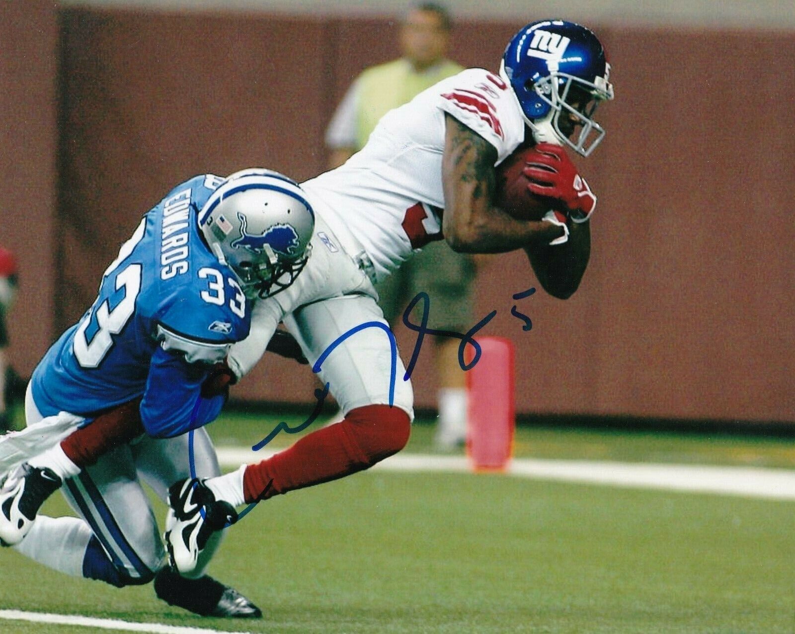 CRAPHONSO THORPE NEW YORK GIANTS ACTION SIGNED 8x10