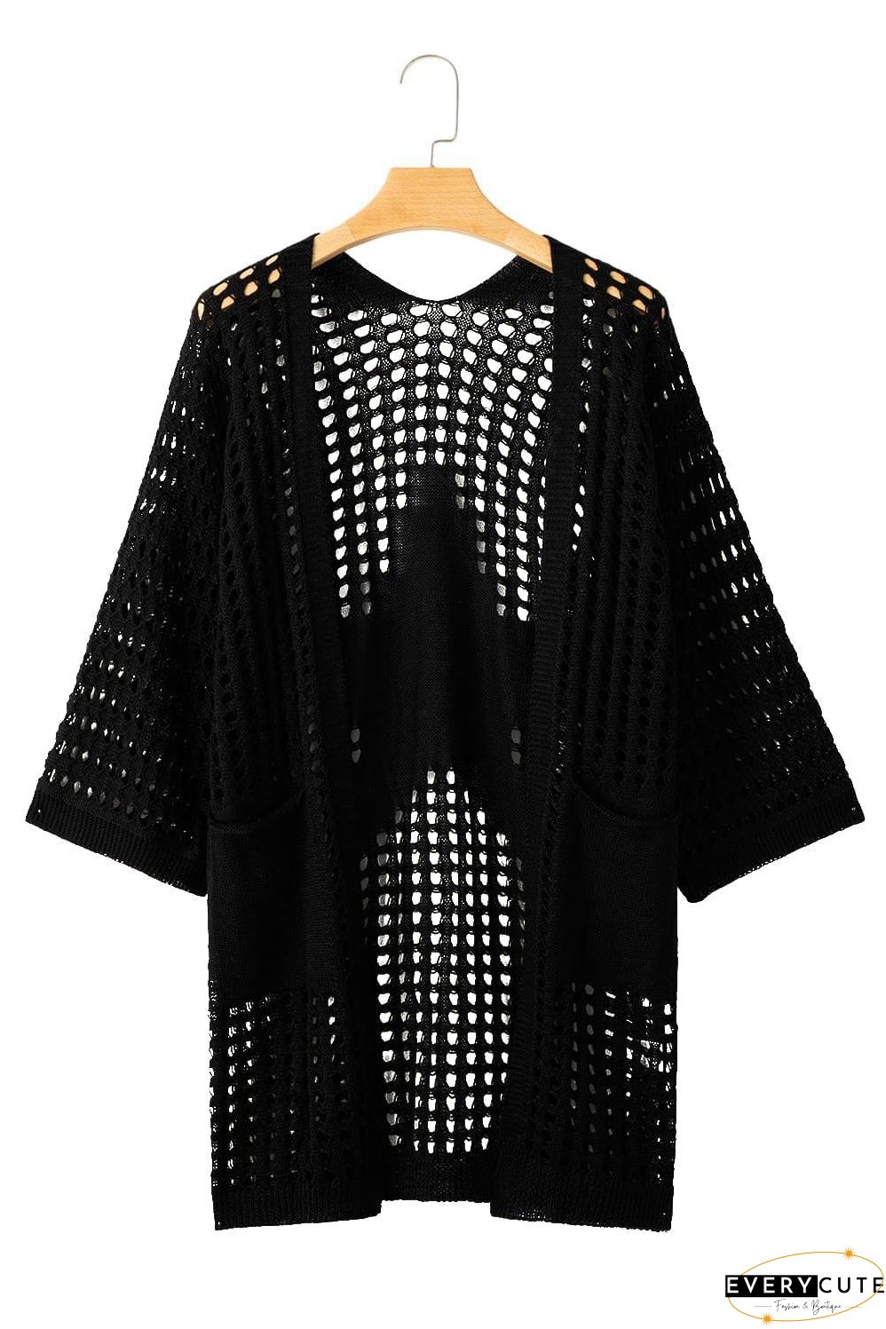 Hollow Out Knit Cardigan