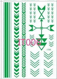 Sdrawing new 1 pc Glow in the Dark Luminous Flash Tattoo Sticker skeleton gold metal Waterproof Tattoo fluorescent noctilucent night