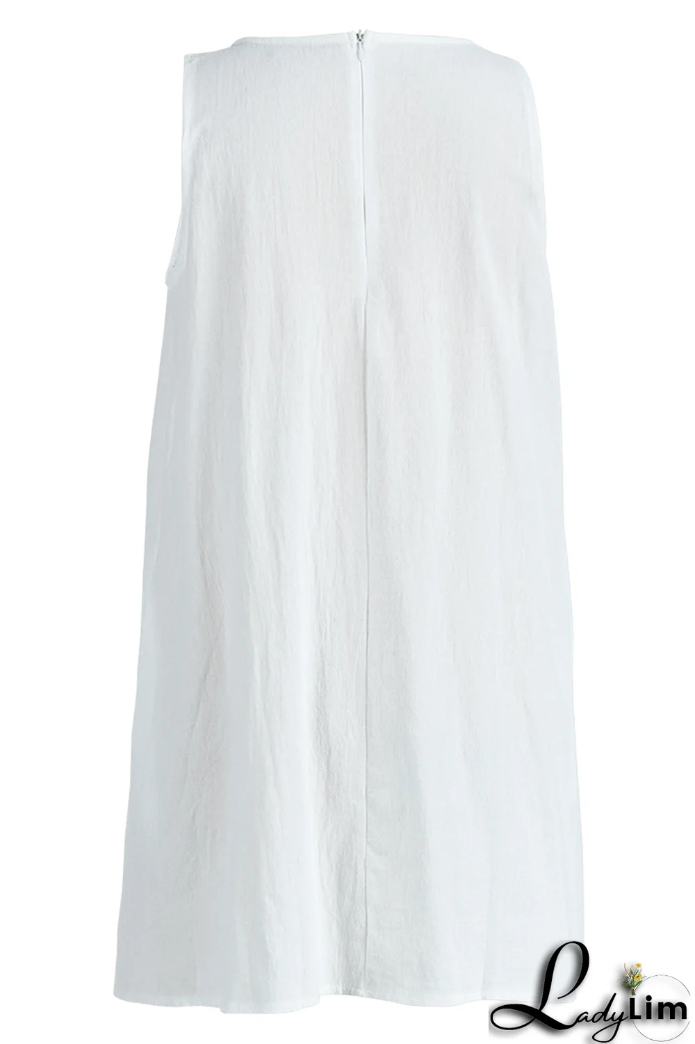 Yellow Casual Solid Patchwork O Neck Straight Dresses