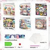 (US Only)6PCS DIY Birthday Wishes Diamond Art Greeting Cards Congratulations Cards & Gift