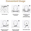 Adjustable Neck Brace, 360° Rotation Adjustment Cervical Correction Neck Support Frame Traction Device, Cervical Decompressor Foldable Design, Easy To Carry, Neck Stretcher, Improve Neck Forward Posture