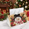 Hat for Snowman DIY Pearl Diamond Painting PU Cover Tissue Holder Kit Pearl Art Painting Decoration for Home & Gifts