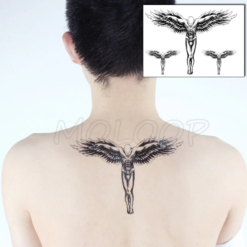 Temporary Tattoo Stickers Scorpion Pyramid Roman Bell Fake Tatto Waterproof Tatoo Back Leg Arm Belly Big Size for Women Men Girl