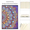 DIY Mandala Special Shaped Diamond Painting 50 Pages Notepad A5 Sketchbook