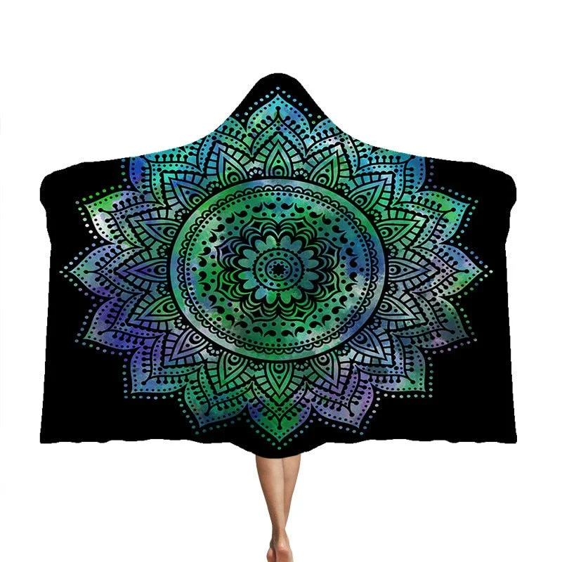 3D Printed Hooded Blanket Anime Soft Fluffy Blankets For Adults Sherpa Fleece Winter Throw Blanket Hoodie Blanket Travel Mantle