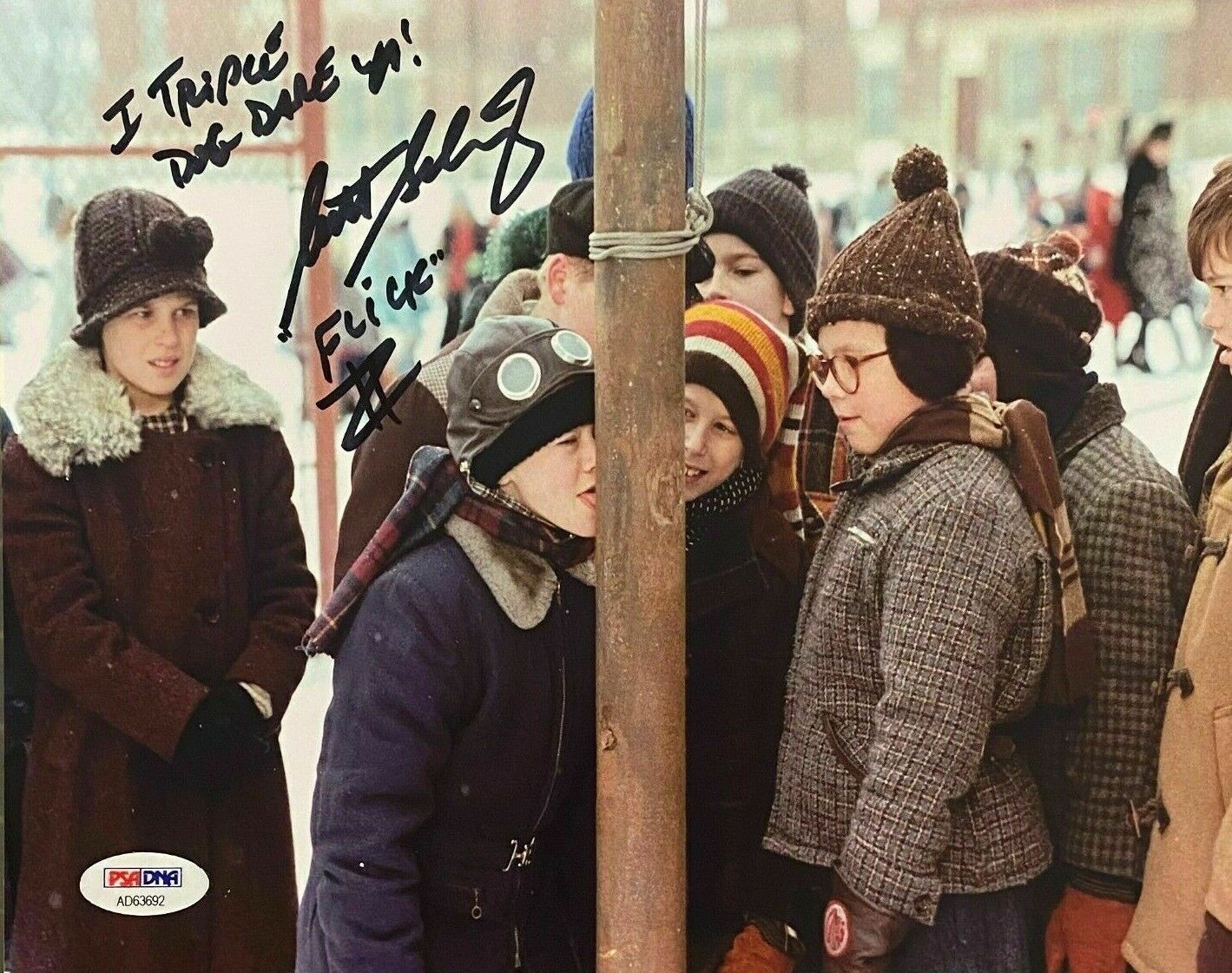 Scott Schwartz Signed 8x10 THE CHRISTMAS STORY