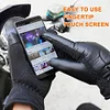 USB Hand Warmers Waterproof Leather Heating Gloves PU for Fishing Riding Cycling