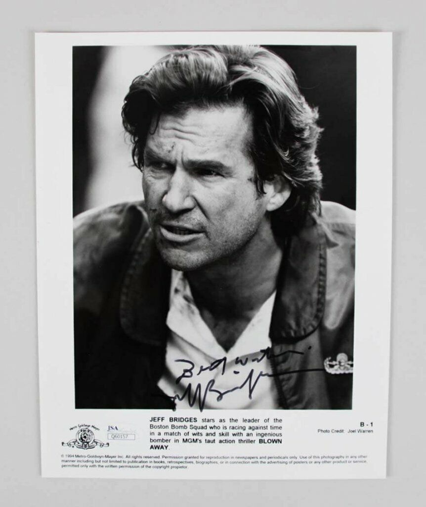 Jeff Bridges Signed Photo Poster painting 8x10 - COA JSA