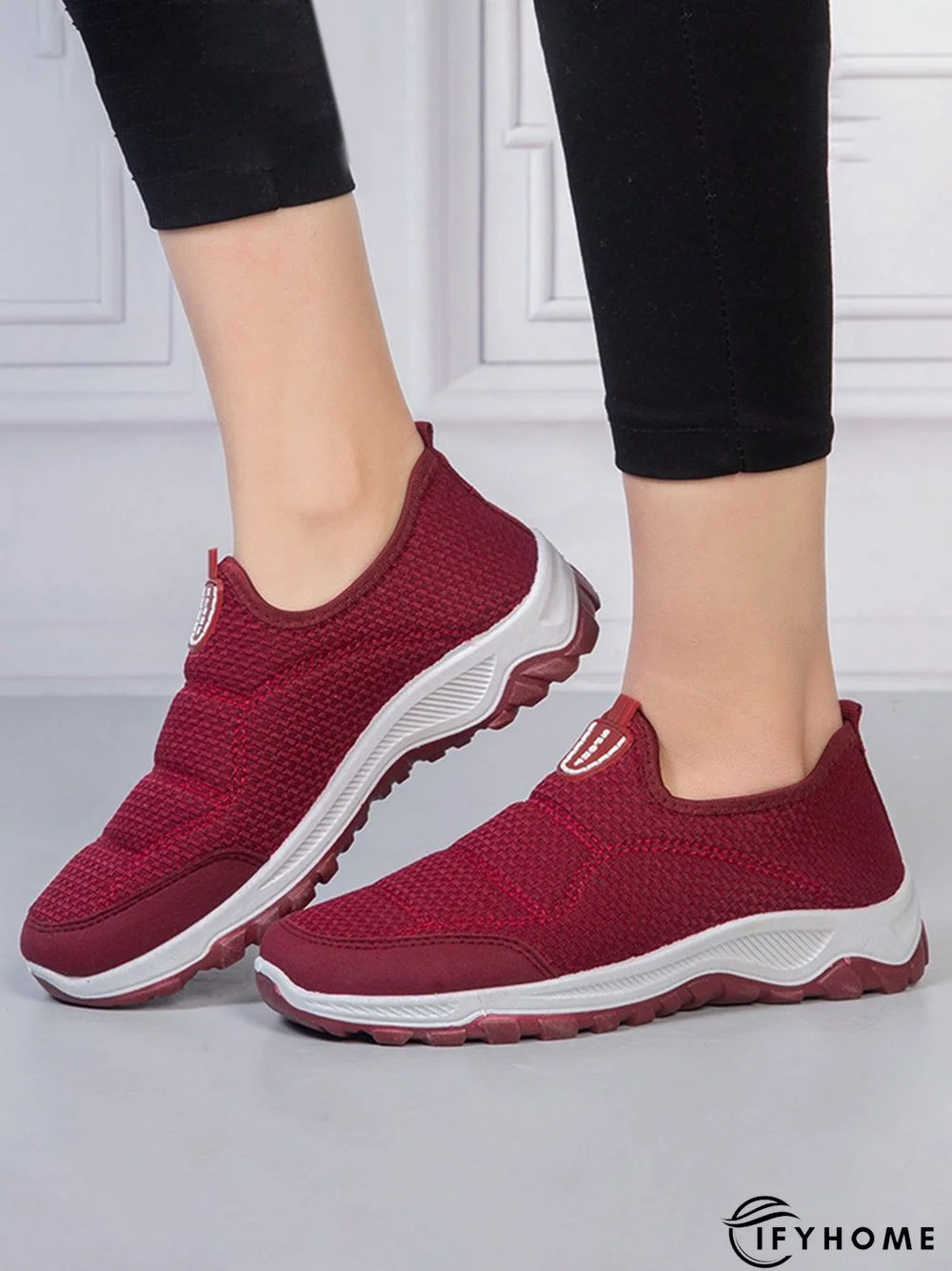 Comfortable Lightweight Breathable Lace-Up Sneakers | IFYHOME