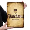 Maredsous - Panneaux en &eacute;tain m&eacute;tallique(20*30cm/30*40cm)