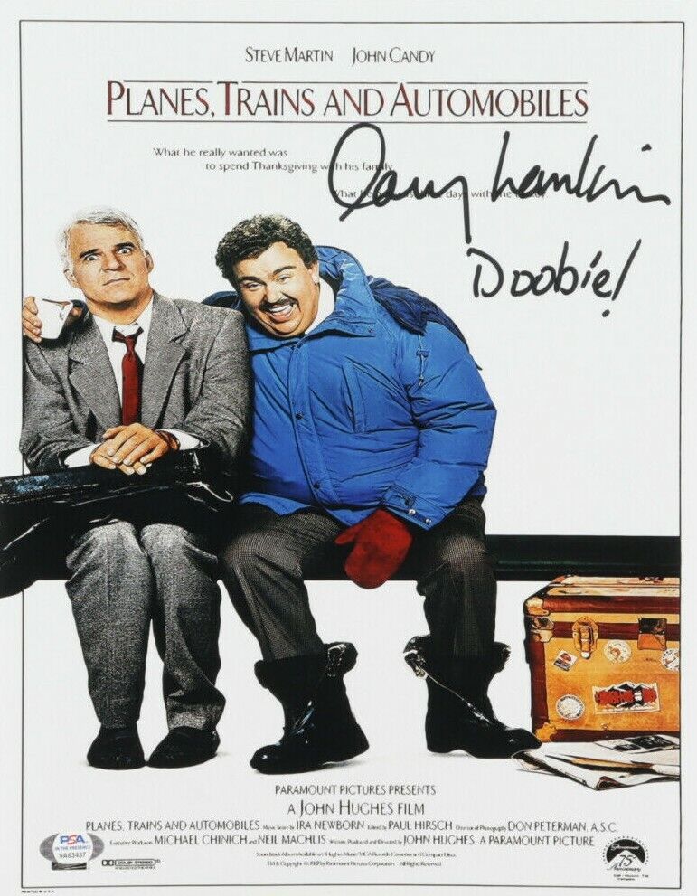 Doobie! Larry Hankin Signed Planes Trains and Automobiles 11x14 Photo Poster painting Poster PSA