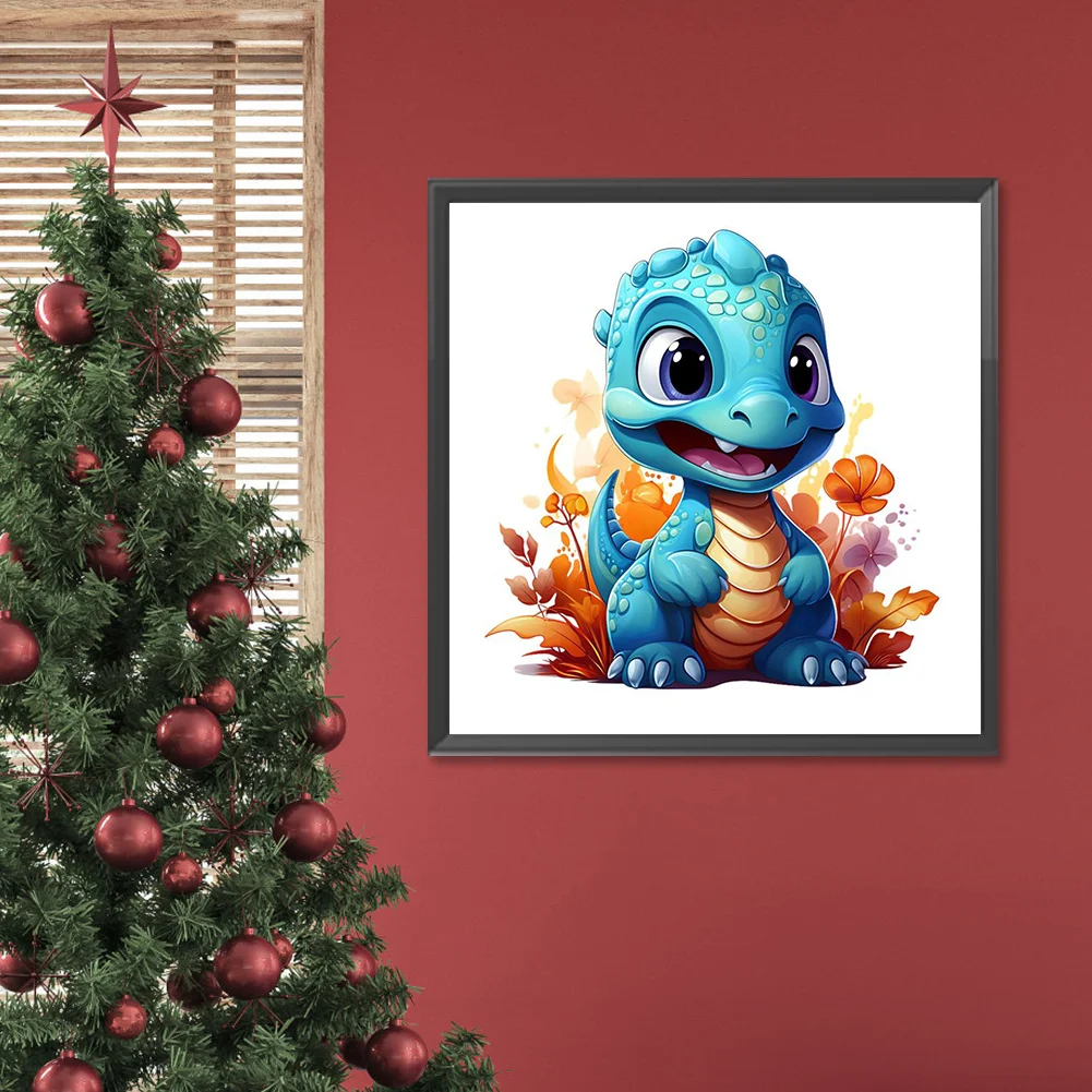 Full Round Diamond Painting 30*30cm - Little Dragon