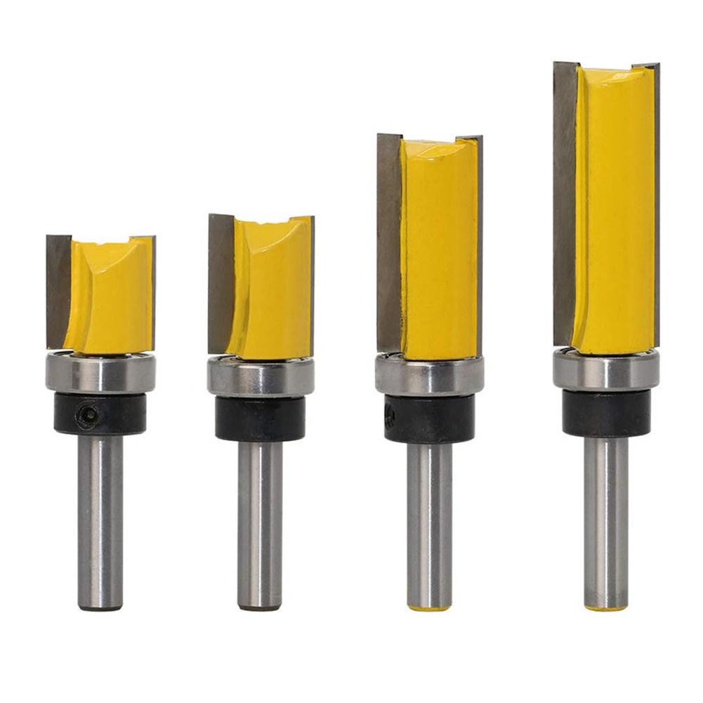 

4pcs Bearing 8 Handle Single Woodworking Profile Trimming Tool, 501 Original