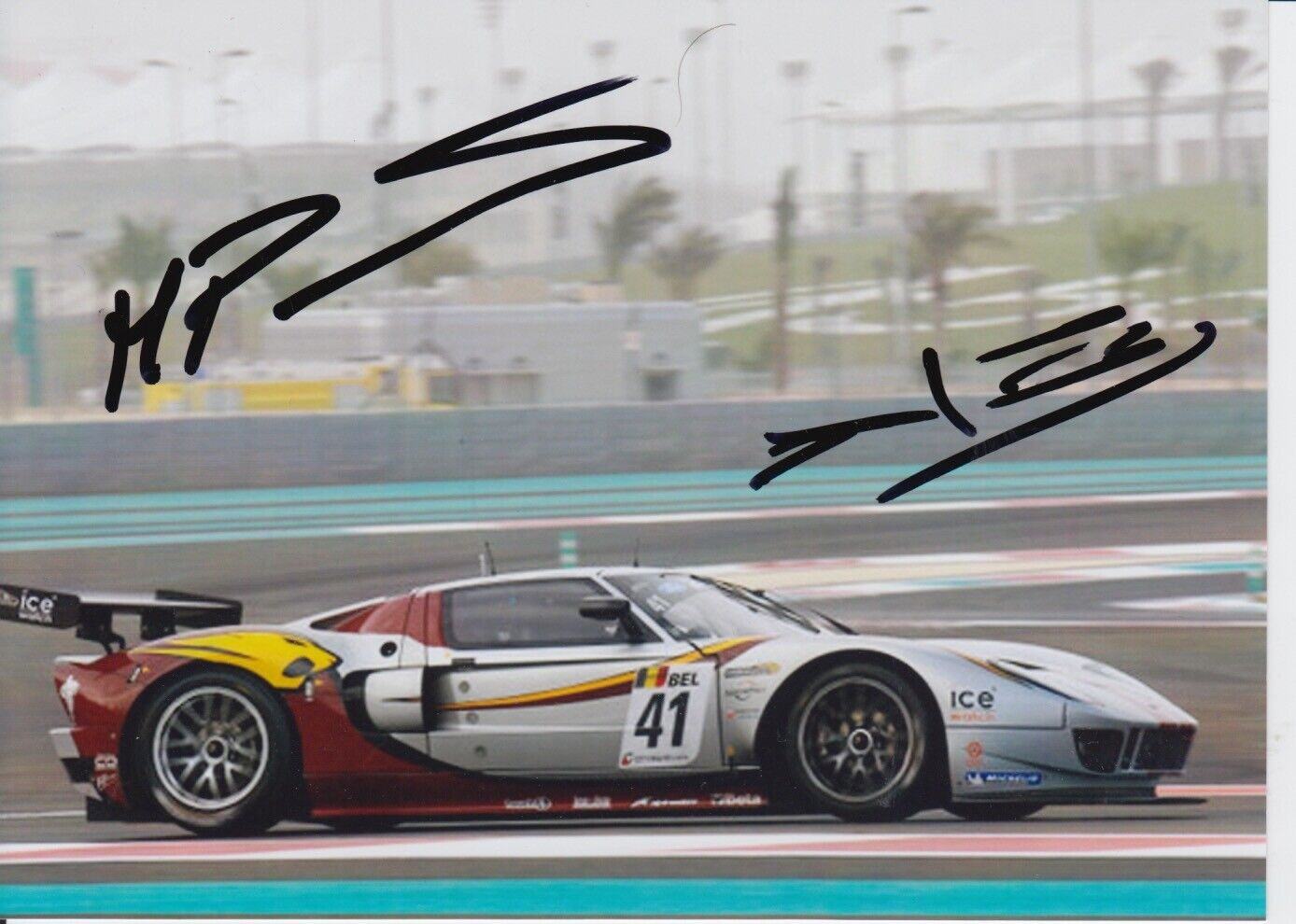 Markus Palttala, Renaud Kuppens Hand Signed 7x5 Photo Poster painting - FIA GT Championship.