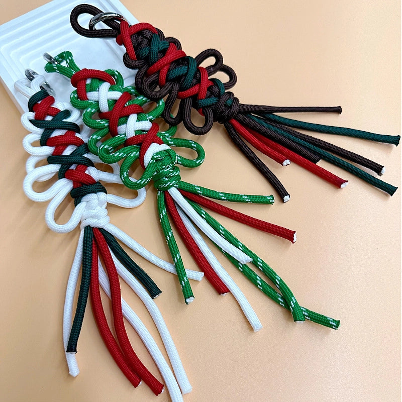New Arrival Hand-Woven Bag Package Pendant Christmas Hanging Decoration Mobile Phone Strap Keychain Ornaments Christmas Tree Gift