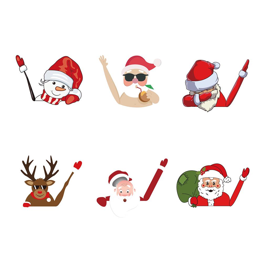 

Christmas Car SUV Rear Windshield Wiper Stickers Waterproof Window Decals, Type2, 501 Original