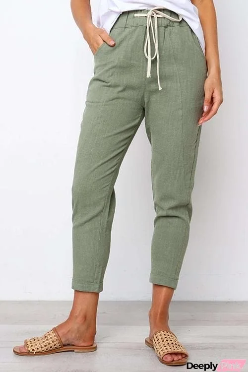 Leisure Drawstring Pants