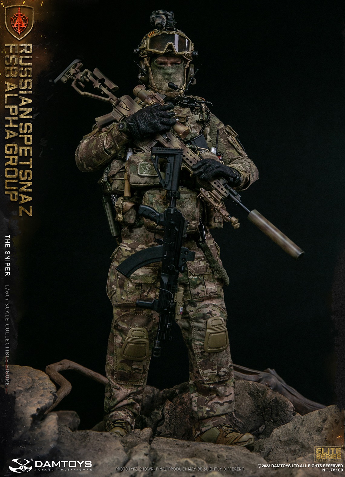 PRE-ORDER DAMTOYS - SPETSNAZ FSB ALPHA GROUP SNIPER 78100 1/6 Scale ...