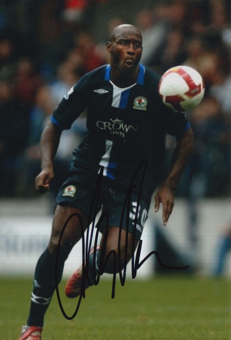 BLACKBURN ROVERS HAND SIGNED JASON ROBERTS 6X4 Photo Poster painting 1.