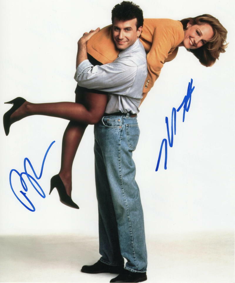 HELEN HUNT & PAUL REISER SIGNED AUTOGRAPH 11x14 Photo Poster painting - MAD ABOUT YOU, TWISTER