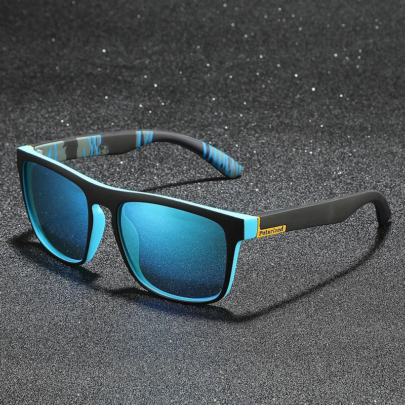 Casual Color Block Tac Square Full Frame Men's Sunglasses
