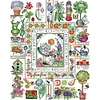 [Brand]Garden - 14CT Stamped Cross Stitch - 40*49cm