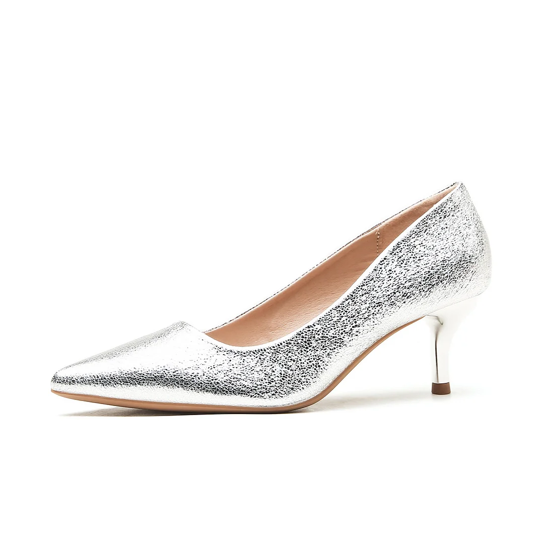 Uveng Uveng Wedding Shoes Women's Fine Heel 2025 New Pointed Bright-Heeled High-Heeled Shoes With Skirts Bridesmaids Banquet Single Shoes
