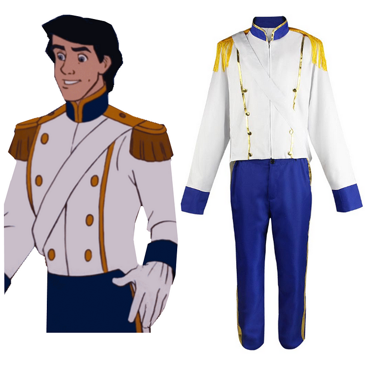 The Little Mermaid Prince Eric Cosplay Costume Outfits Halloween Carnival Party Disguise Suit