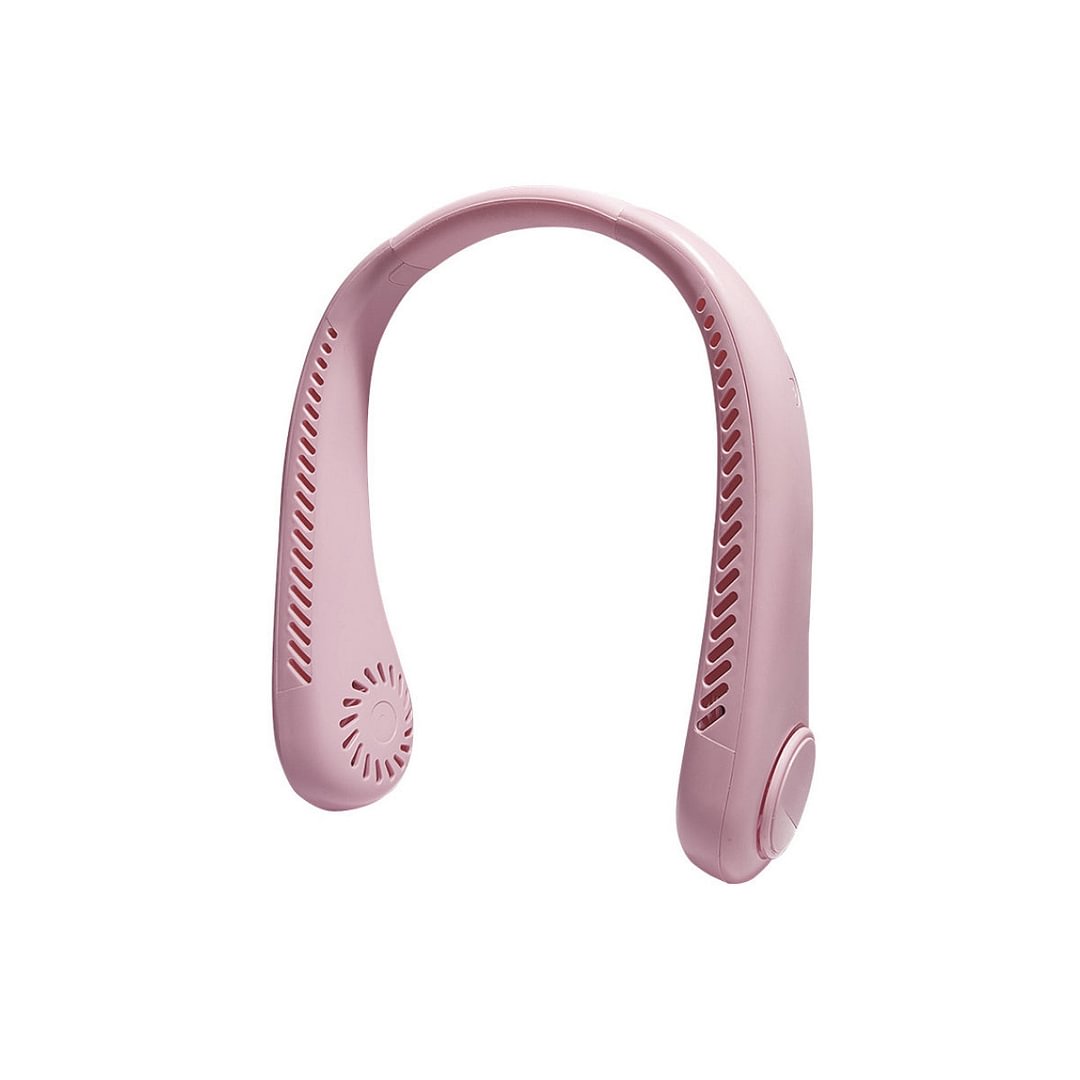 Easy Breezy Cool Hands Free Neck Fan - PETAL PINK